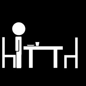 stand at the table